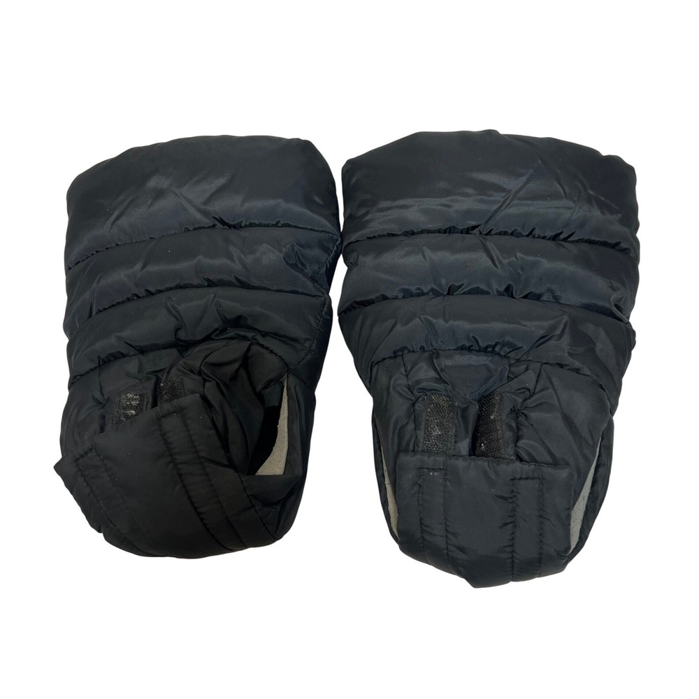 7 A.M. Enfant Warmmuffs HM212 Black Stroller Mittens Fleece Lined Hand Muffs